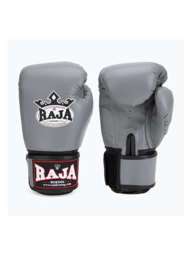 RAJA BOXING Единични полукожени сиви боксови ръкавици