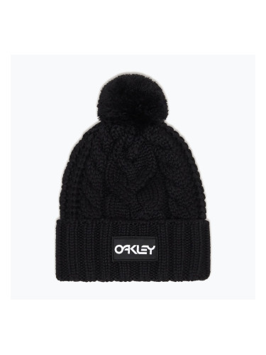 Зимна шапка Oakley Harper Pom Beanie black/white logo
