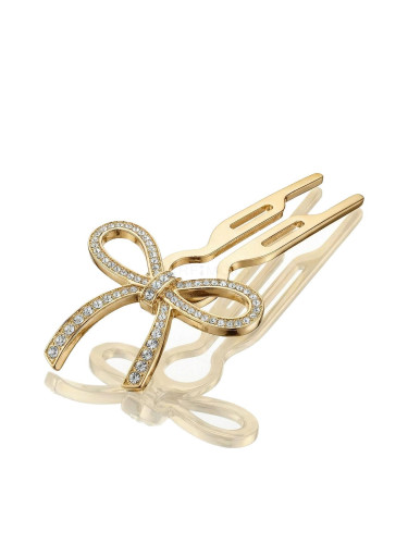 Fiona Franchimon Nº1 Hairpin Steel Crystals By Swarovski Щипка за коса за жени 1 бр Нюанс Yellow Gold Finish
