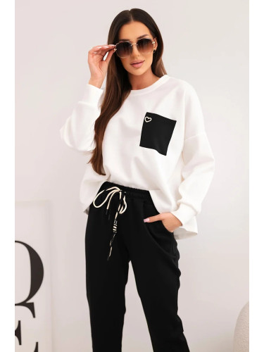 Дамски комплект Kesi с контрастен джоб