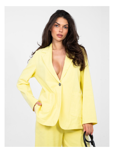 Жълто дамско сако