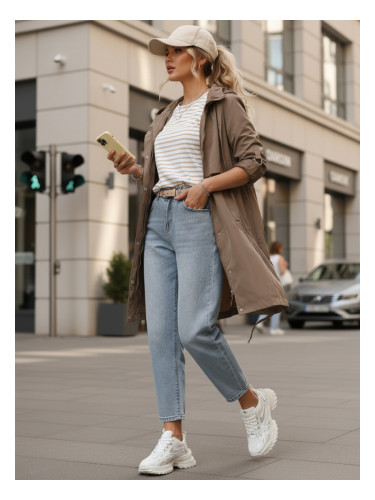 Дамско преходно палто с дънки