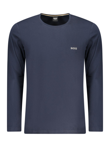 Мъжка тениска с дълъг ръкав BOSS, синя