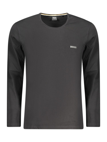 Мъжка черна тениска с дълъг ръкав BOSS