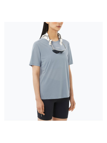 Дамска тениска за бягане Salomon Shakeout Core trade winds