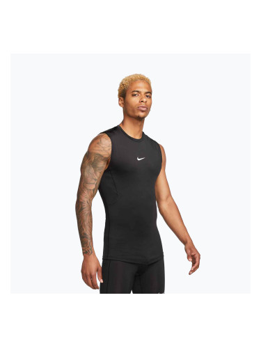 Мъжка тениска Nike Pro Dri-Fit Tight Sleeveless Fitness black/white
