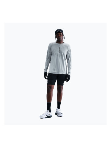 Мъжка блуза с дълъг ръкав за бягане Nike Stride Dri-Fit ADV light smoke grey