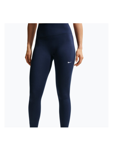 Дамски клин Nike One Seamless Front High-Waisted midnight navy/white