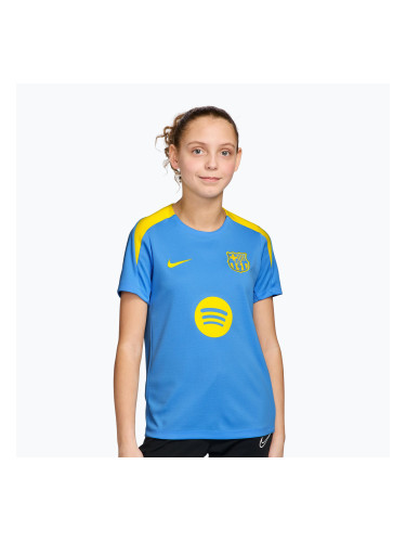 Детска футболна тениска Nike FC Barcelona Strike SE university blue/opti yellow