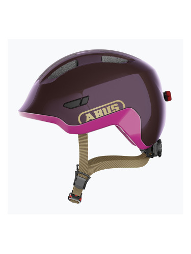 ABUS Детска велосипедна каска Smiley 3.0 ACE LED кралско лилаво