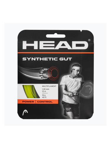 Тенис кордаж HEAD Synthetic Gut 12 m yellow