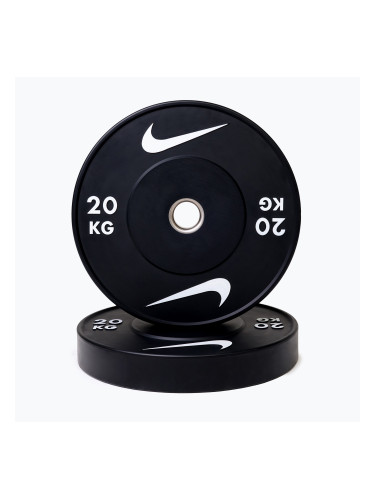 Бъмпер тежести Nike Strength Rubber Bumper Plates 20 kg black/white