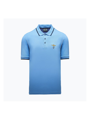 Тениска Aeronautica Militare PO1308UP00082 Polo silver lake blue