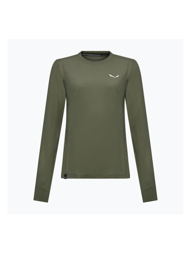 Дамска трекинг блуза с дълъг ръкав Salewa Puez Dry dark olive