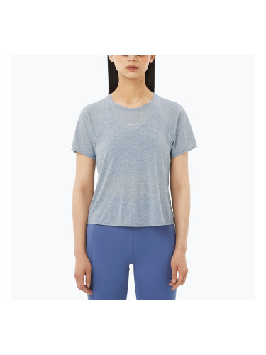Дамска тениска за бягане Salomon Shakeout Air Cropp trade winds