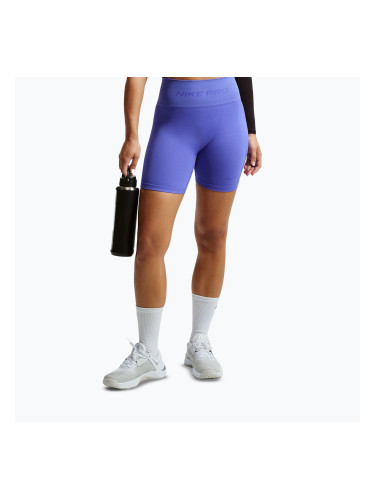 Дамски шорти Nike Pro Seamless High-Waisted Biker 5" sapphire