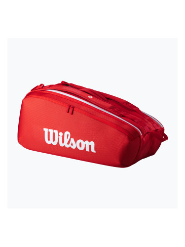 Wilson Super Tour Red 9PK червена тенис чанта