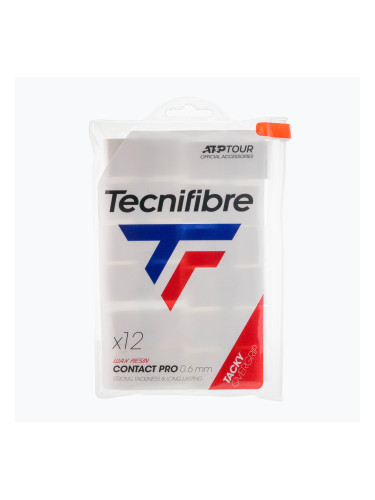 Tecnifibre Contact Pro Обвивки за тенис ракети 12 бр. бели 52ATPCON12