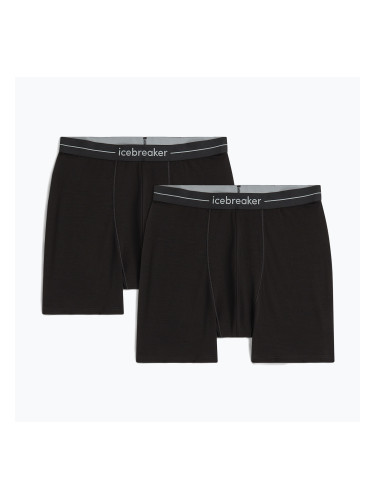 Мъжки термоактивни боксерки Icebreaker Merino 150 Anatomica Boxers 2 чифта black