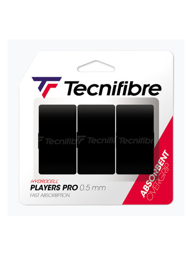 Обвивки за тенис ракета Tecnifibre Pro Players 3 бр. черни.