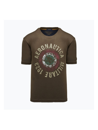 Мъжка тениска Aeronautica Militare TS2538UJ00727 chestnut brown