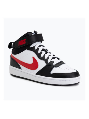 Детски обувки Nike Court Borough Mid 2 white/white/black/university red