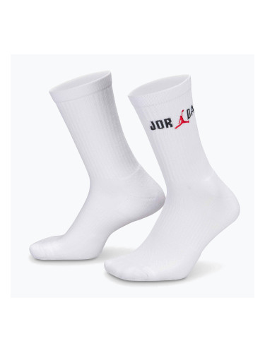 Чорапи Nike Jordan Everyday Crew 1 чифт white/black/university red