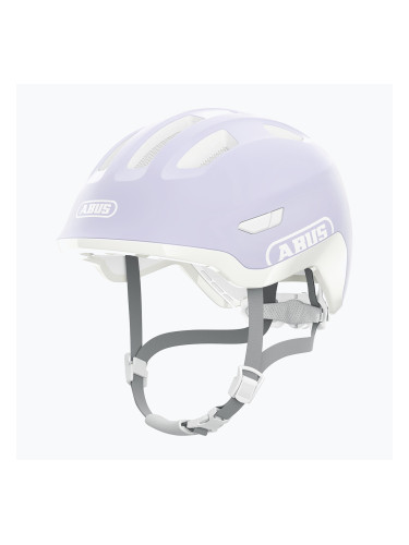 Детска велосипедна каска ABUS Smiley 3.0 ACE LED pure lavender