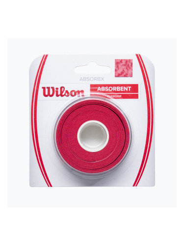 Грип за тенис ракета Wilson Absorbx Overgrip 3 бр. red/white