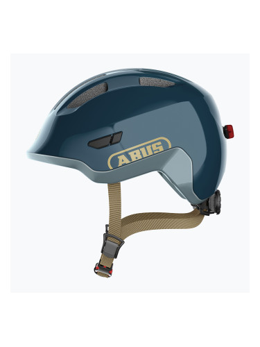 Детска велосипедна каска ABUS Smiley 3.0 ACE LED кралско синя