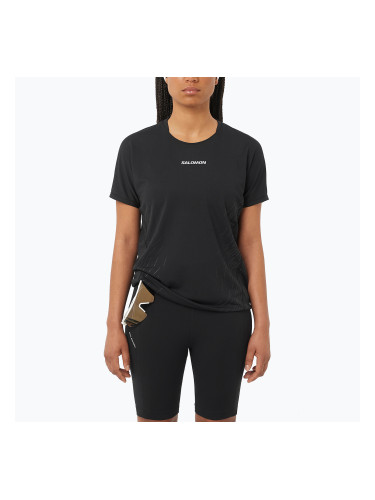 Дамска тениска за бягане Salomon Sense Aero SS Tee GFX deep black