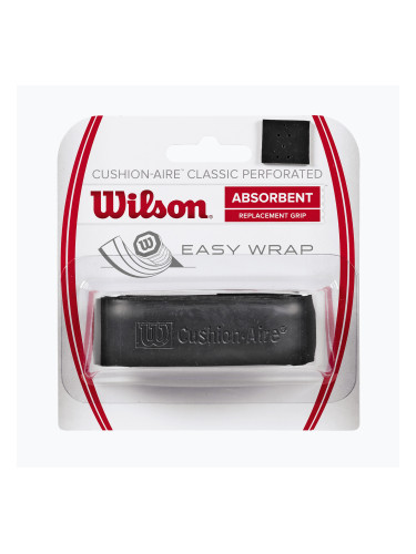 Обвивка за тенис Wilson Cushion Aire Classic Perforated Grip black
