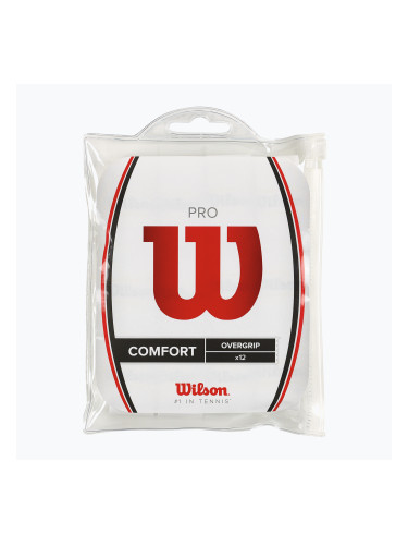 Обвивки за тенис ракета Wilson Pro Overgrip 12 бр. бели.