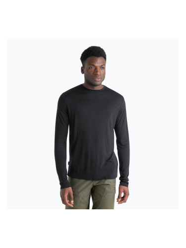 Дамска блуза с дълъг ръкав за трекинг icebreaker мъжки trekking Longsleeve Merino 125 Cool-Lite Sphere III LS Tee black