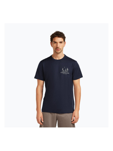 Мъжка тениска icebreaker Merino 150 Tech Lite Peaceful Pass Tee midnight navy