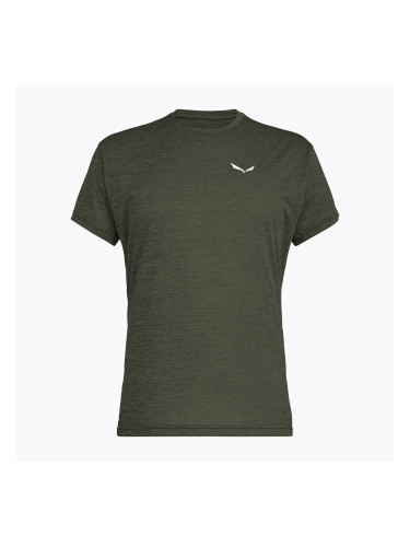 Мъжка тениска Salewa Puez Melange Dry faded green melange