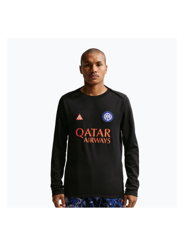 Мъжка футболна блуза с дълъг ръкав Nike Inter Milan Academy Pro Warm SE black/safety orange