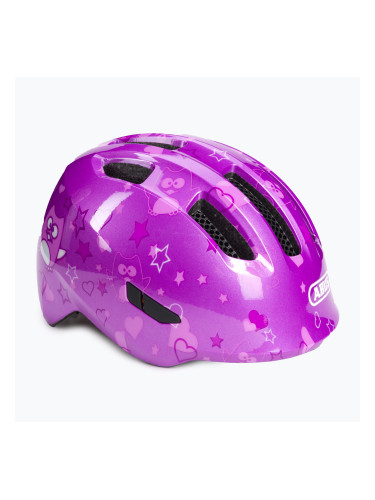 Детска велосипедна каска ABUS Smiley 3.0 purple 67259