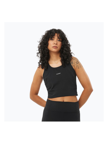 Дамска тениска за бягане Salomon SHAKEout Bliss Tanklette deep black