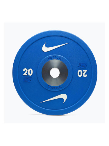 Бъмпер тежести Nike Strength Pro Urethane Bumper Plates 20 kg blue/white