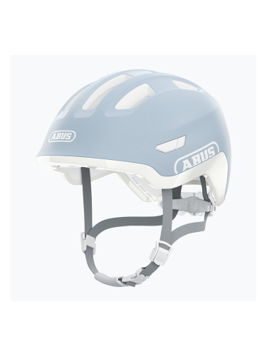 Детска велосипедна каска ABUS Smiley 3.0 ACE LED pure aqua