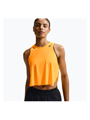 Дамска тениска за бягане Nike AeroSwift Dri-Fit ADV Cropped Tank Top laser orange/black
