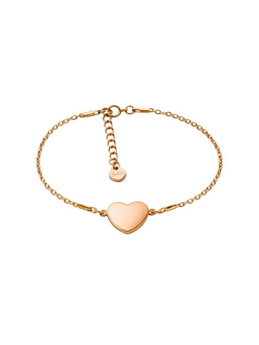 Дамска гривна в розово златисто със сърце Bellita