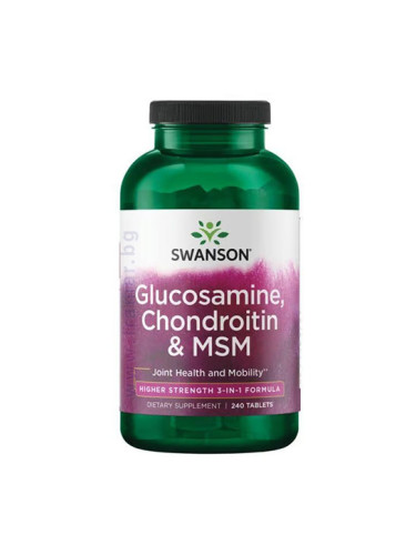 СУОНСЪН ГЛЮКОЗАМИН, ХОНДРОИТИН + МСМ таблетки * 240 