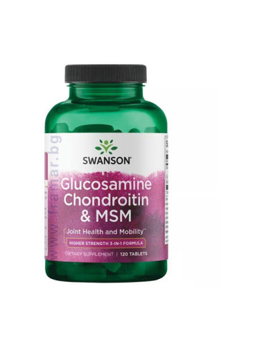 СУОНСЪН ГЛЮКОЗАМИН, ХОНДРОИТИН + МСМ таблетки * 120 