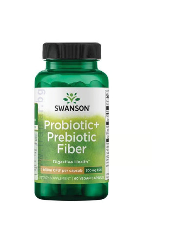 СУОНСЪН ПРОБИОТИК + ПРЕБИОТИЧНИ ФИБРИ капсули * 60