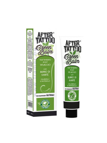 ФИТОБИОС АФТЪР ТАТУ ЗЕЛЕН БАЛСАМ С МАСЛО ОТ ШИЙ, ПАНТЕНОЛ И НЕВЕН 50 мл 