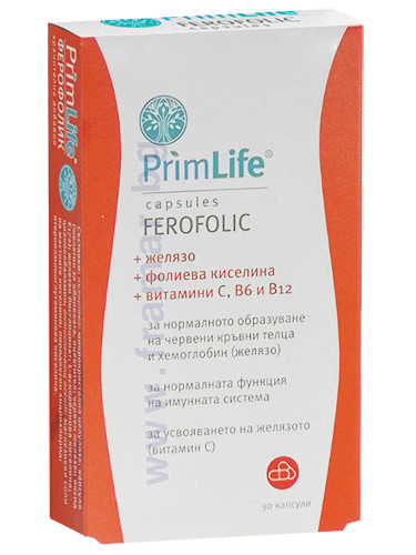 ПРИМЛАЙФ ФЕРОФОЛИК капсули * 30