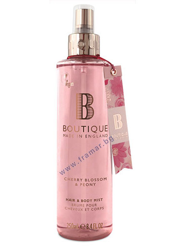 ГРЕЙС КОЛ БУТИК СПРЕЙ - МИСТ ЗА КОСА И ТЯЛО С ЧЕРЕША И БОЖУР 250 мл