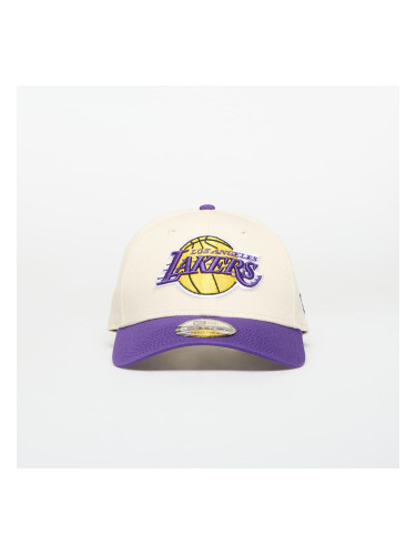 Шапка New Era 9FORTY Los Angeles Lakers NBA Colourblock Light Cream/ Official Team Color Universal
